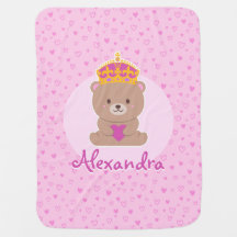 Urso Real Rosa Rosa-Rosa Kawaii Personalizado