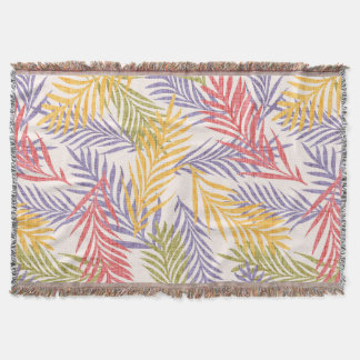 Cobertor de Decoração Tropical Boho Aconchegante.
