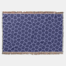 Cobertor de Fleece com Estampa de Girafa Azul Escu