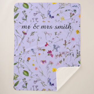 cobertor de flores secas e prensadas por medida