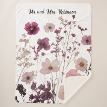 cobertor de flores secas e prensadas por medida