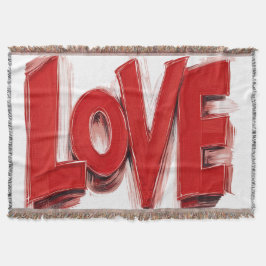 Cobertor de LANÇAMENTO de amor, presente de decora