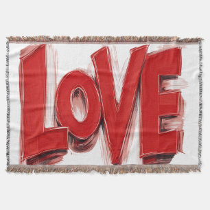 Cobertor de LANÇAMENTO de amor, presente de decora