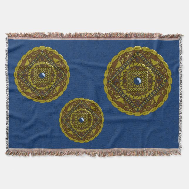Cobertor de Lançamento Mandala de Capricórnio (Frente)