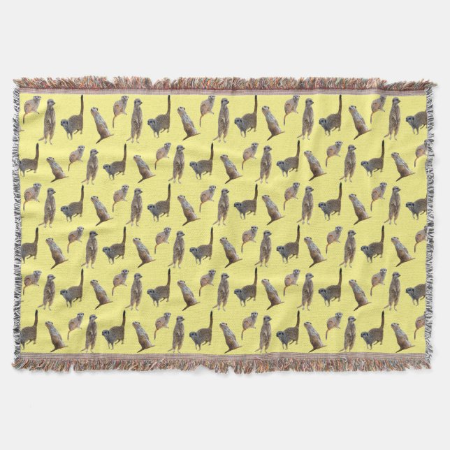Cobertor de Lançamento Meerkat Frenzy (Amarelo) (Frente)