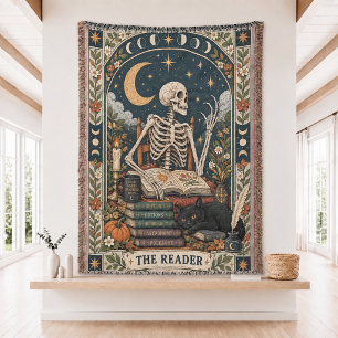Cobertor de Lançamento Tecido Carta Tarot do Leito