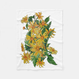 cobertor de margarida amarela