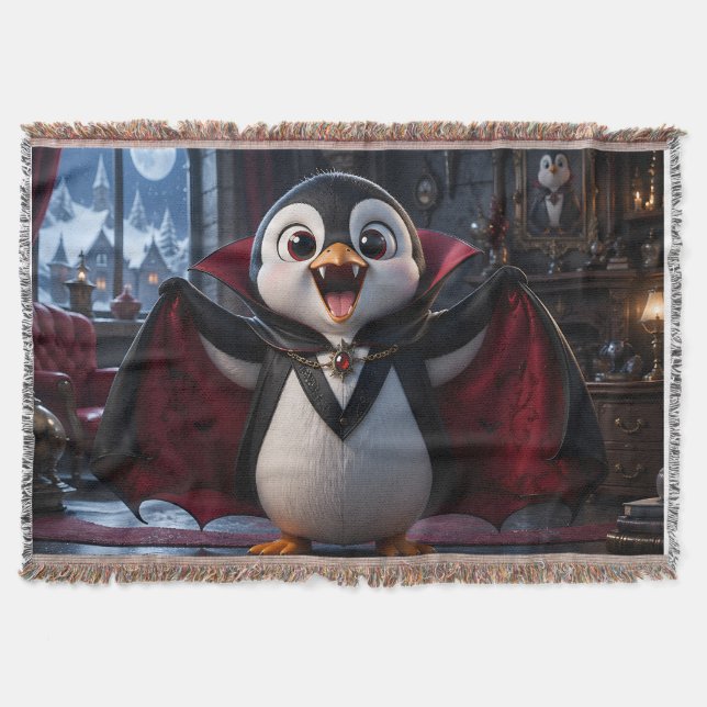Cobertor de pinguim vampiro (Frente)