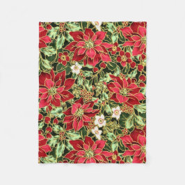 cobertor de velinha de Natal Floral