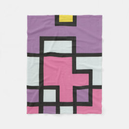 Cobertor De Velo 抽象画 モダン レトロ mapper #2 フリースブランケット