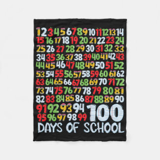 Cobertor De Velo 100º Dia Da Escola 100 Dias Número De Matemática P