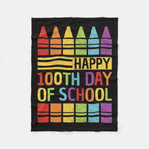 Cobertor De Velo 100.º Dia De Meninos Escolares Meninas 100 Dias De
