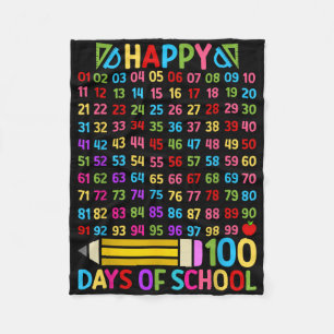 Cobertor De Velo 100.º Dia de Professores Escolares 100 Dias Número