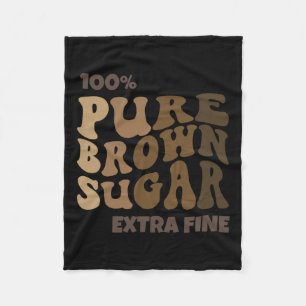 Cobertor De Velo 100% de açúcar castanho puro Melanina Orgulhosa Hi