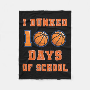 Cobertor De Velo 100 Dias De Basquete Escolar 100 Dia De
