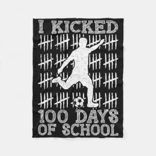 Cobertor De Velo 100 Dias De Escola Eu Chutei Futebol 100º Dia De E