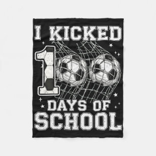 Cobertor De Velo 100 Dias De Escola Eu Chutei Futebol 100º Dia De E