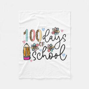 Cobertor De Velo 100 Dias De Escola Professor 100º Dia De Escola Re