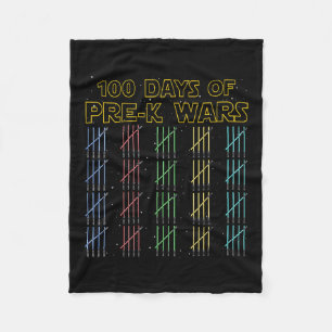 Cobertor De Velo 100 Dias De Guerra Pré-K 100º Dia Da Escola