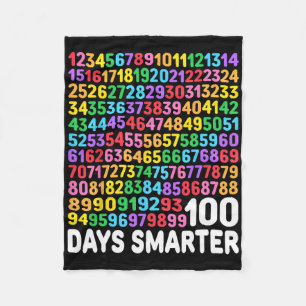 Cobertor De Velo 100 Dias De Matemática Mais Inteligente 100.º Dia