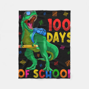 Cobertor De Velo 100 Dias De Trex Escolar 100º Dia Da Escola 100 Da