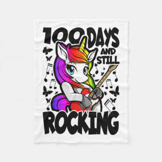 Cobertor De Velo 100 Dias E Ainda Rockeando - 100 Dias De Escola Un