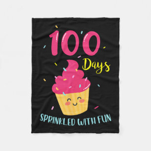 Cobertor De Velo 100 Dias Empurrados Com Cupcake Divertido 100 Dias
