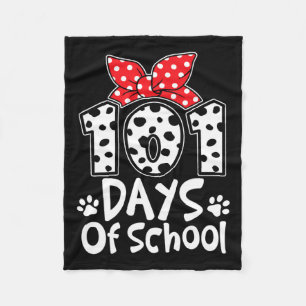 Cobertor De Velo 101 Dias De Escola Cachorro Fofo Feliz 100º Dia Es