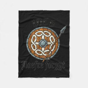Cobertor De Velo 1066 Naefre Forgyt Nunca Esqueça Viking Inglaterra