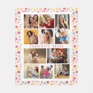 Cobertor De Velo 10 Foto Moderno Na moda Watercolor Nome do Bolinha