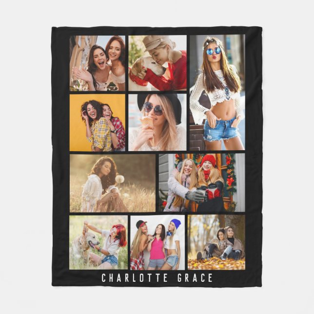 Cobertor De Velo 10 Foto: Simples Nome de Na moda mínimo preto mode (Frente)