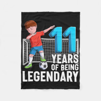 Cobertor De Velo 11 Anos Sendo Lendário Garoto de Futebol 11º Anive