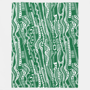 Cobertor De Velo 12015 - Forest Green on White