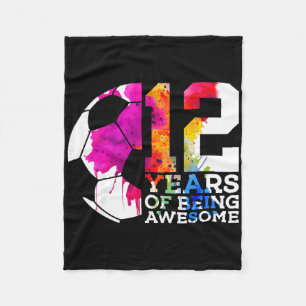 Cobertor De Velo 12 Anos de Ser Incrível Futebol 12º Aniversário