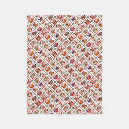 Cobertor De Velo 12 dias de Impressão de Quilt de Natal