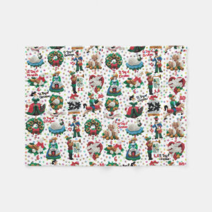 Cobertor De Velo 12 dias de Natal Criança de Ornamentos de Feltro F