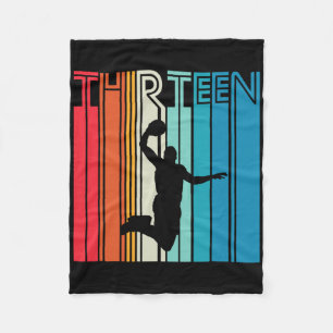 Cobertor De Velo 13 Birthday Bysketbyll Lover Gift 13 Anos R