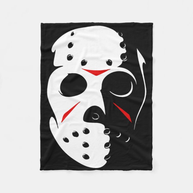 Cobertor De Velo 13 de Sexta-Feira de Hockey de Jason Hockey Mask (Frente)