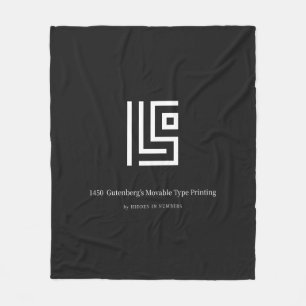 Cobertor De Velo 1450 Tipo Móvel Minimalista Gutenberg 