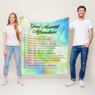 Cobertor De Velo 14 Boas Afirmações De Manhã - Pensamento Positi