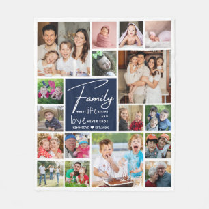 Cobertor De Velo 17 Nome Da Família De Colagem De Fotografias Citan
