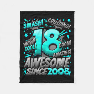 Cobertor De Velo 18 Anos Para Meninos Aniversário de 18 Anos Menino