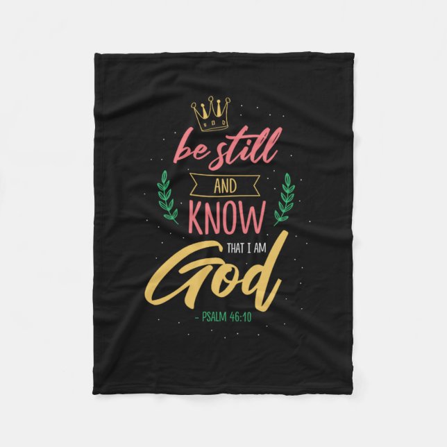 Cobertor De Velo 18.Be Still And Know That I Am God (Frente)