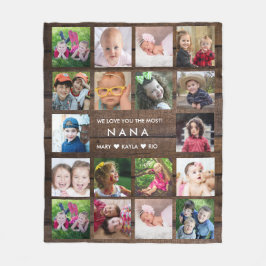 Cobertor De Velo 18 Foto Colagem De Madeira Escura Te Ama Nana