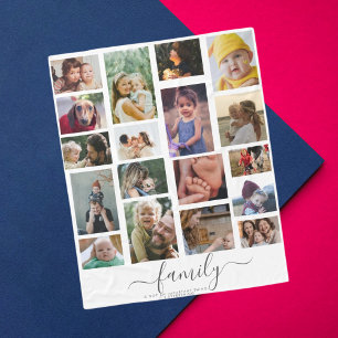 Cobertor De Velo 18 Memória de Amor da Família de Faixas Fotográfic