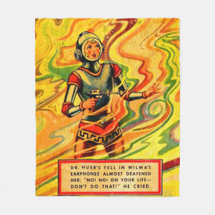 Cobertor De Velo 1930 Buck Rogers em quadrinhos Wilma Deering