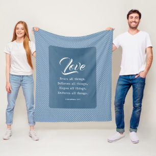 Cobertor De Velo 1 Coríntios 13:7 O Amor Suporta Tudo