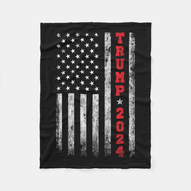 Cobertor De Velo 2024 American Flag Vintage (Frente)