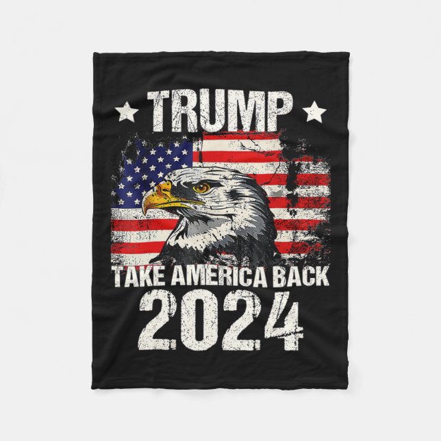 Cobertor De Velo 2024 Bandeira Leve a América de Volta Homens Mulhe (Frente)