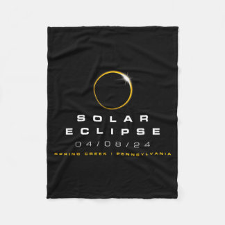 Cobertor De Velo 2024 Eclipse Solar Spring Creek Pensilvânia